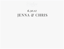 Tablet Screenshot of chrisandjenna.martinusphotography.com